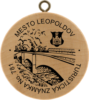 Známka mesta Leopoldov - dekoratívna grafika
